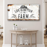 Life Is Better On The Farm Sign II - Tailored Canvases - Flyclothing LLC