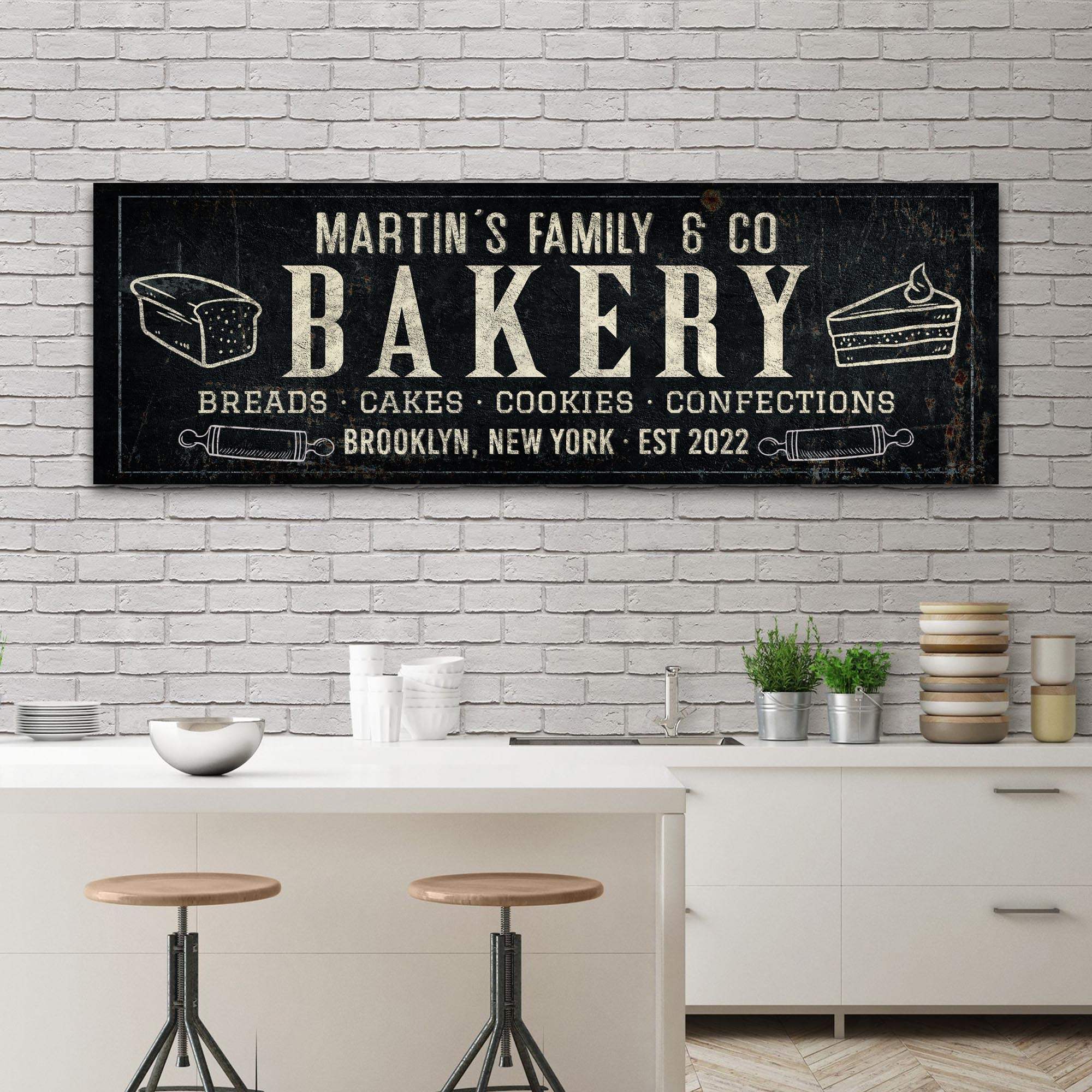 Breads, Cakes, Cookies, Confections Bakery Sign - Tailored Canvases - Flyclothing LLC