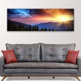 Purple And Sunrise Canvas Wall Art - Tailored Canvases - Flyclothing LLC