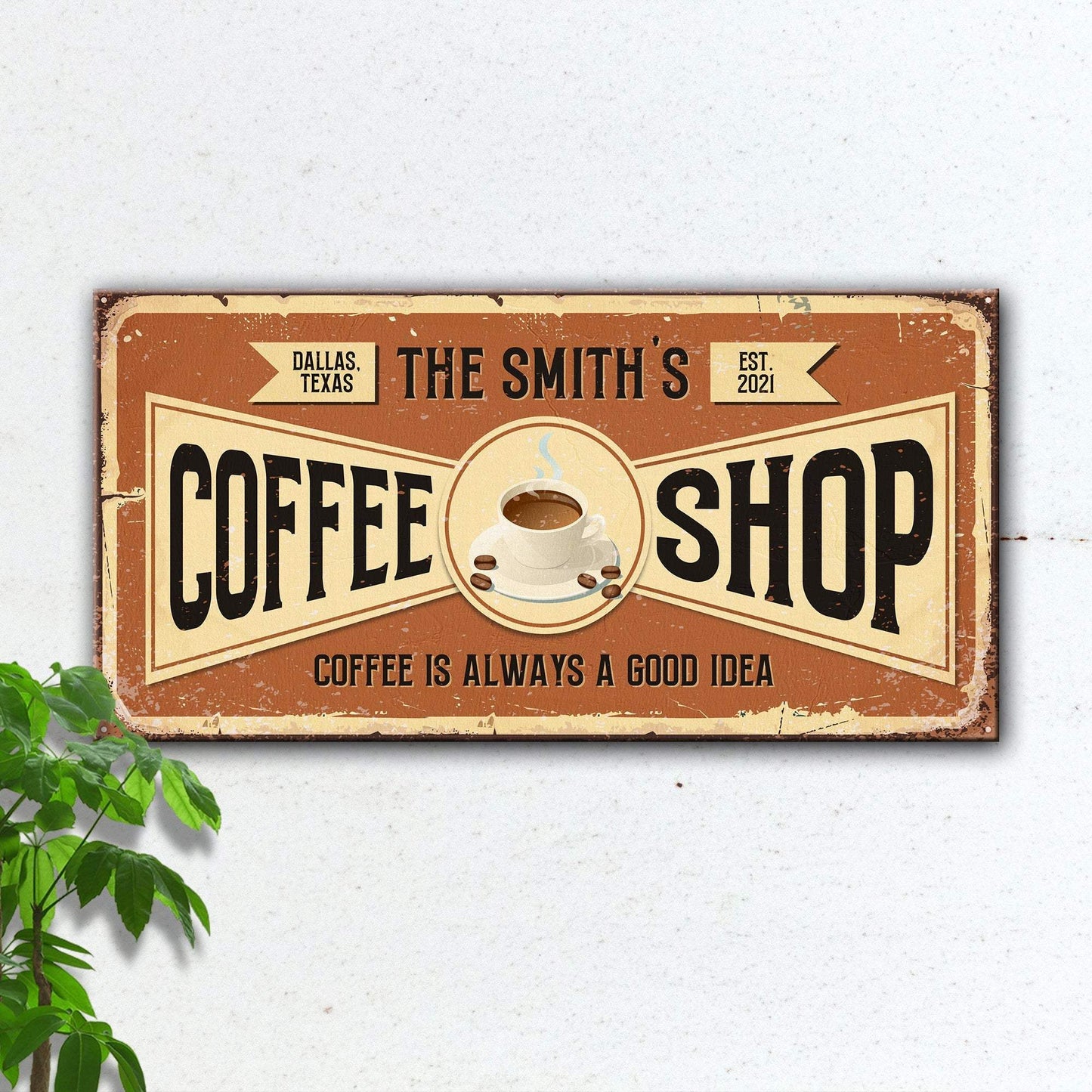 Coffee Shop Sign IV - Tailored Canvases - Flyclothing LLC