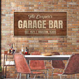 Rustic Garage Bar Wood Sign - Tailored Canvases - Flyclothing LLC