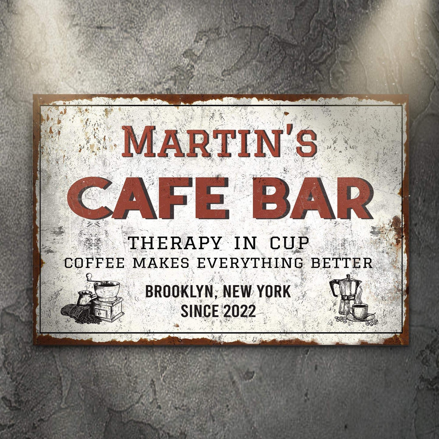 Cafe Bar Sign - Tailored Canvases - Flyclothing LLC