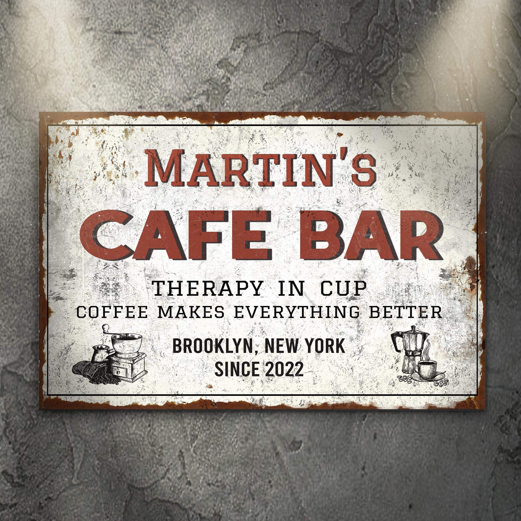 Cafe Bar Sign - Tailored Canvases - Flyclothing LLC