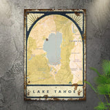 Lake Map Portrait Sign - Tailored Canvases - Flyclothing LLC
