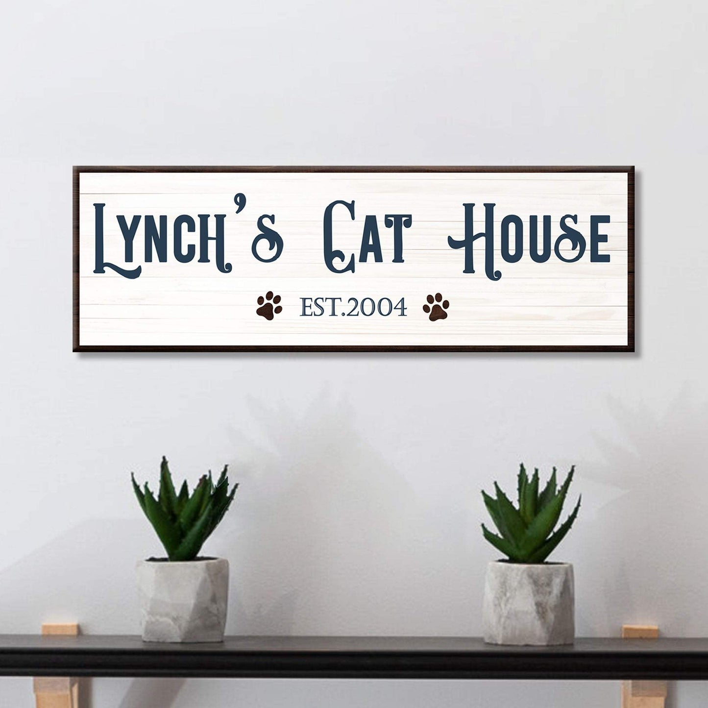 Cat House Sign - Tailored Canvases - Flyclothing LLC