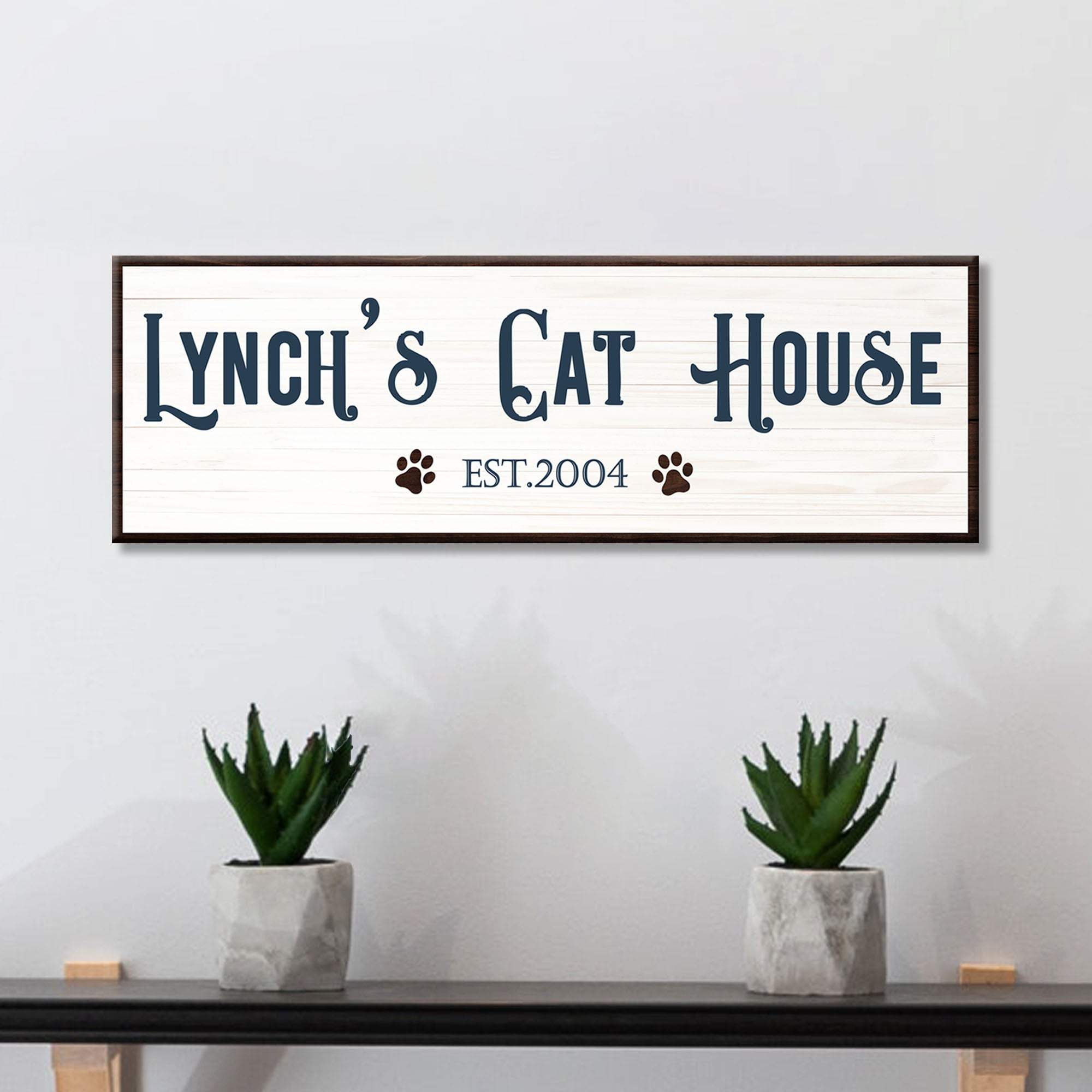 Cat House Sign - Tailored Canvases - Flyclothing LLC