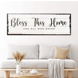 Bless This Home Sign - Tailored Canvases - Flyclothing LLC