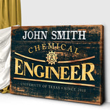 Chemical Engineer Sign - Tailored Canvases - Flyclothing LLC