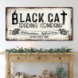 Black Cat Trading Company Sign - Tailored Canvases - Flyclothing LLC