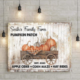 Family Pick Your Own Pumpkin Patch Sign II - Tailored Canvases - Flyclothing LLC