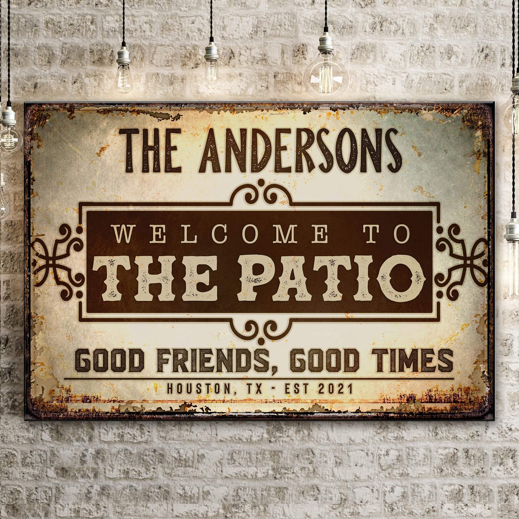 Welcome To The Patio Sign - Tailored Canvases - Flyclothing LLC