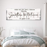 Custom Wedding Sign II - Tailored Canvases - Flyclothing LLC