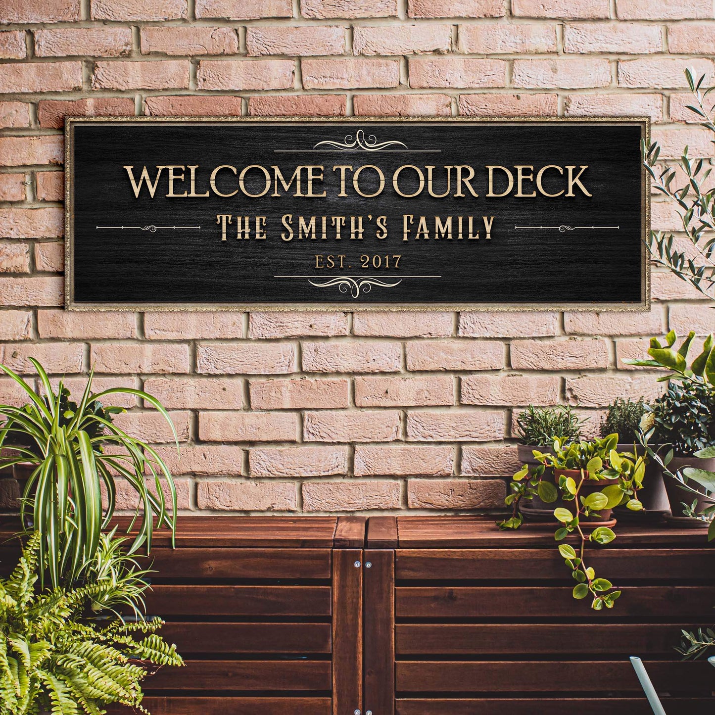 Welcome To Our Deck Sign II - Tailored Canvases - Flyclothing LLC