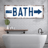Bath Arrow Sign - Tailored Canvases - Flyclothing LLC