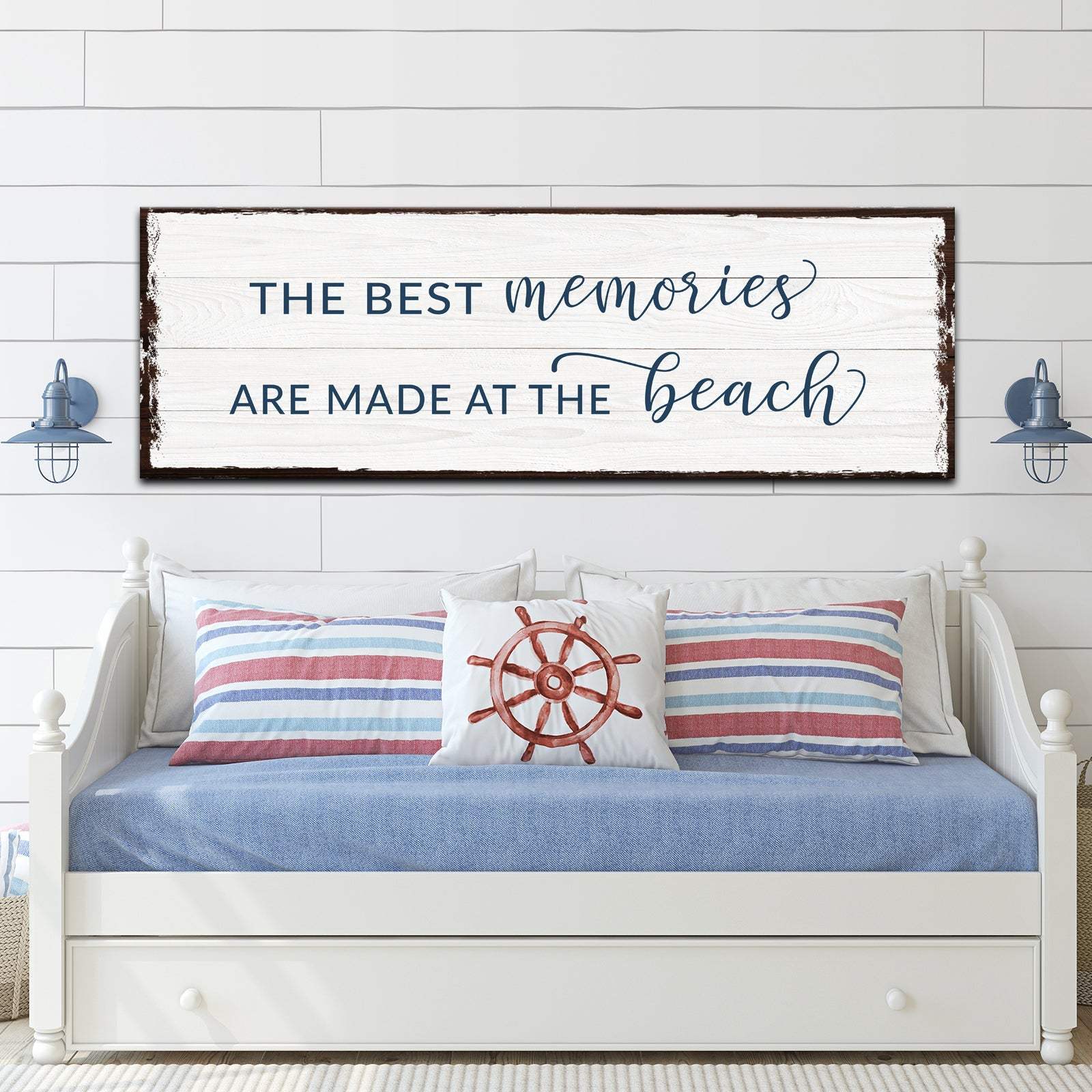 Best Memories At The Beach Sign - Tailored Canvases - Flyclothing LLC