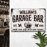 Garage Bar Rustic Wood Sign - Tailored Canvases - Flyclothing LLC