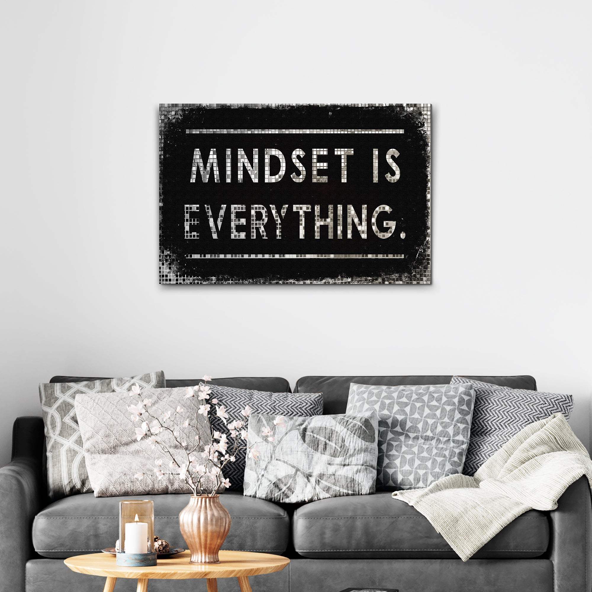 Mindset Is Everything Sign - Tailored Canvases - Flyclothing LLC