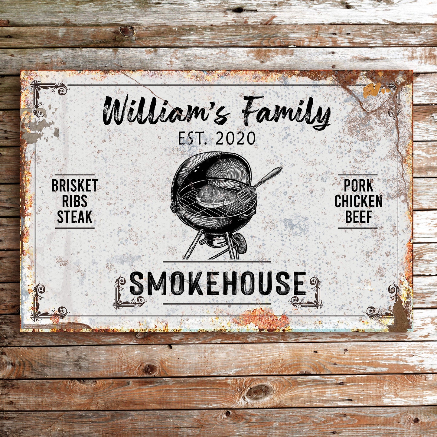 Family Smokehouse Sign II - Tailored Canvases - Flyclothing LLC