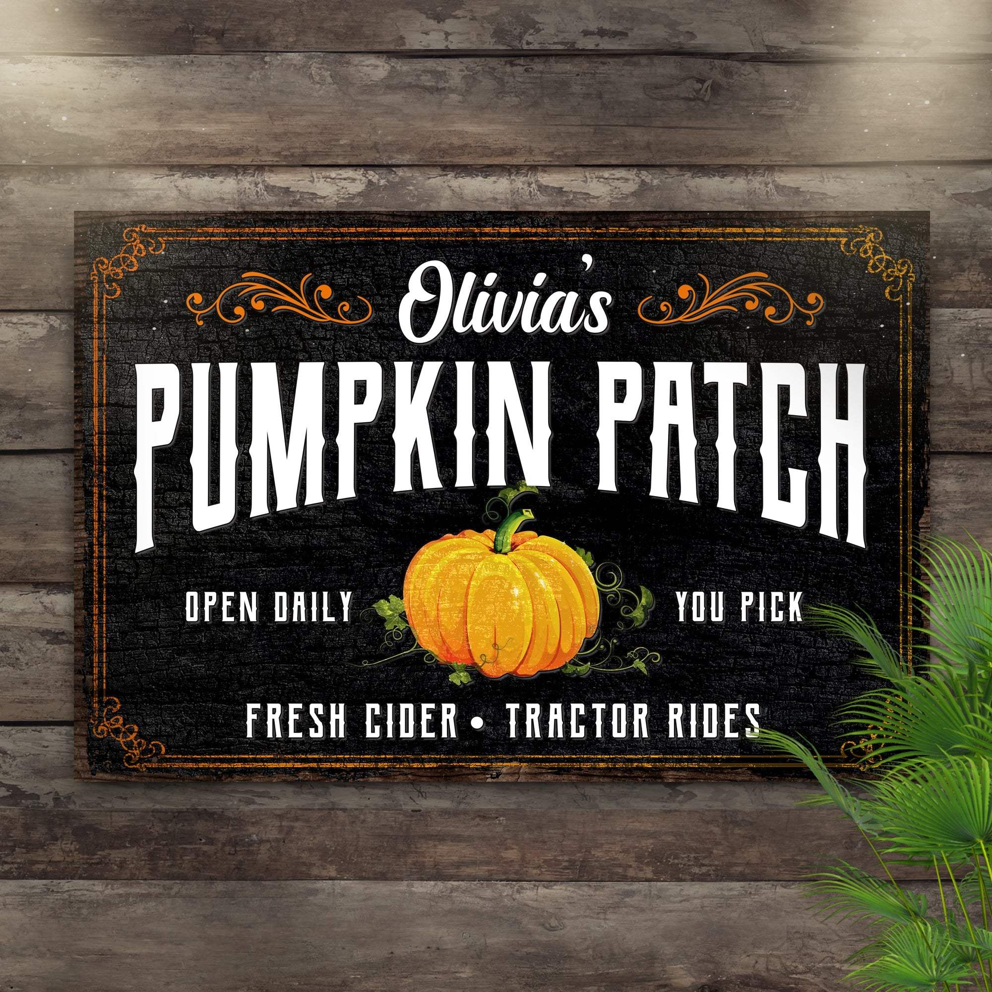 Pumpkin Patch Sign IV - Tailored Canvases - Flyclothing LLC