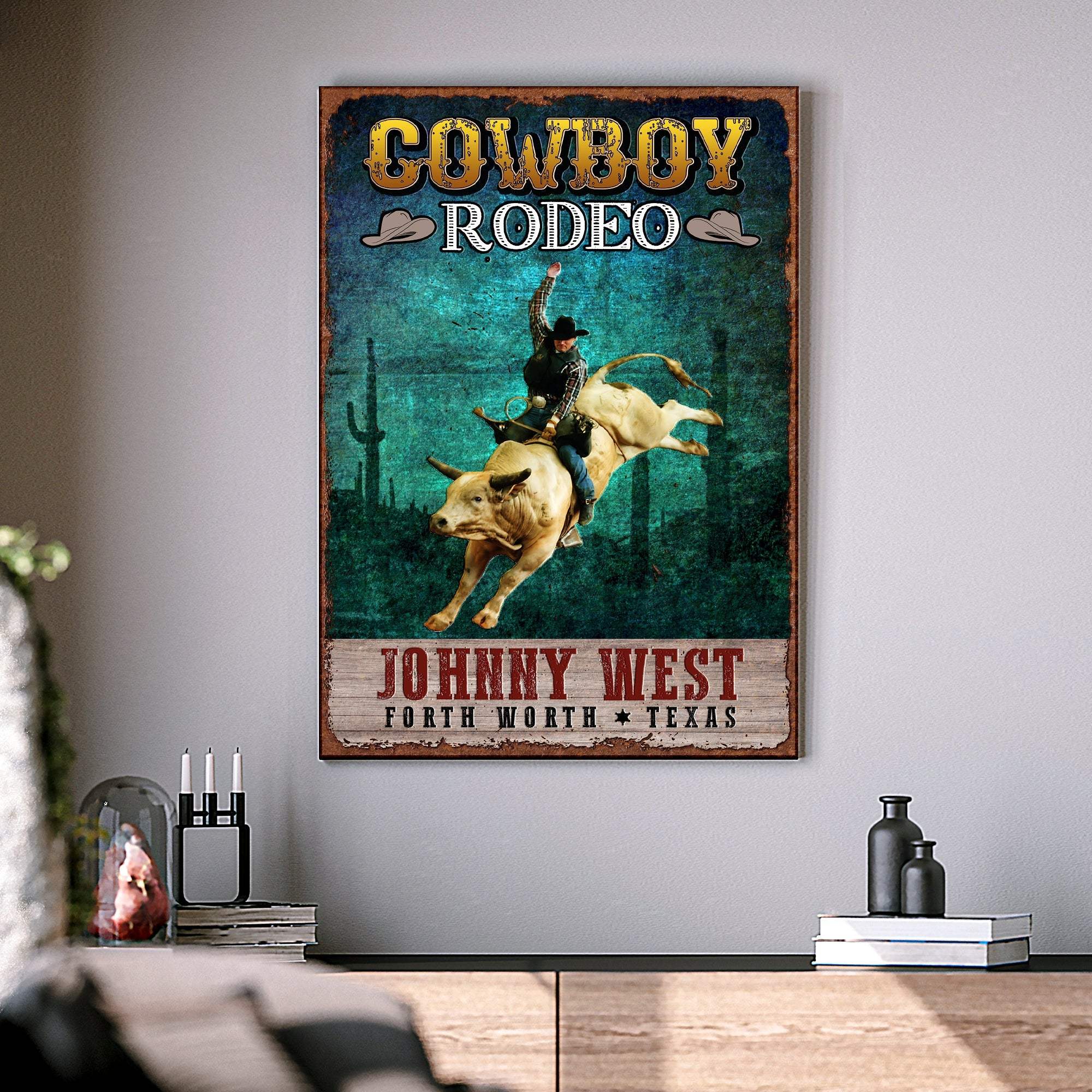 Cowboy Rodeo Show Sign - Tailored Canvases - Flyclothing LLC