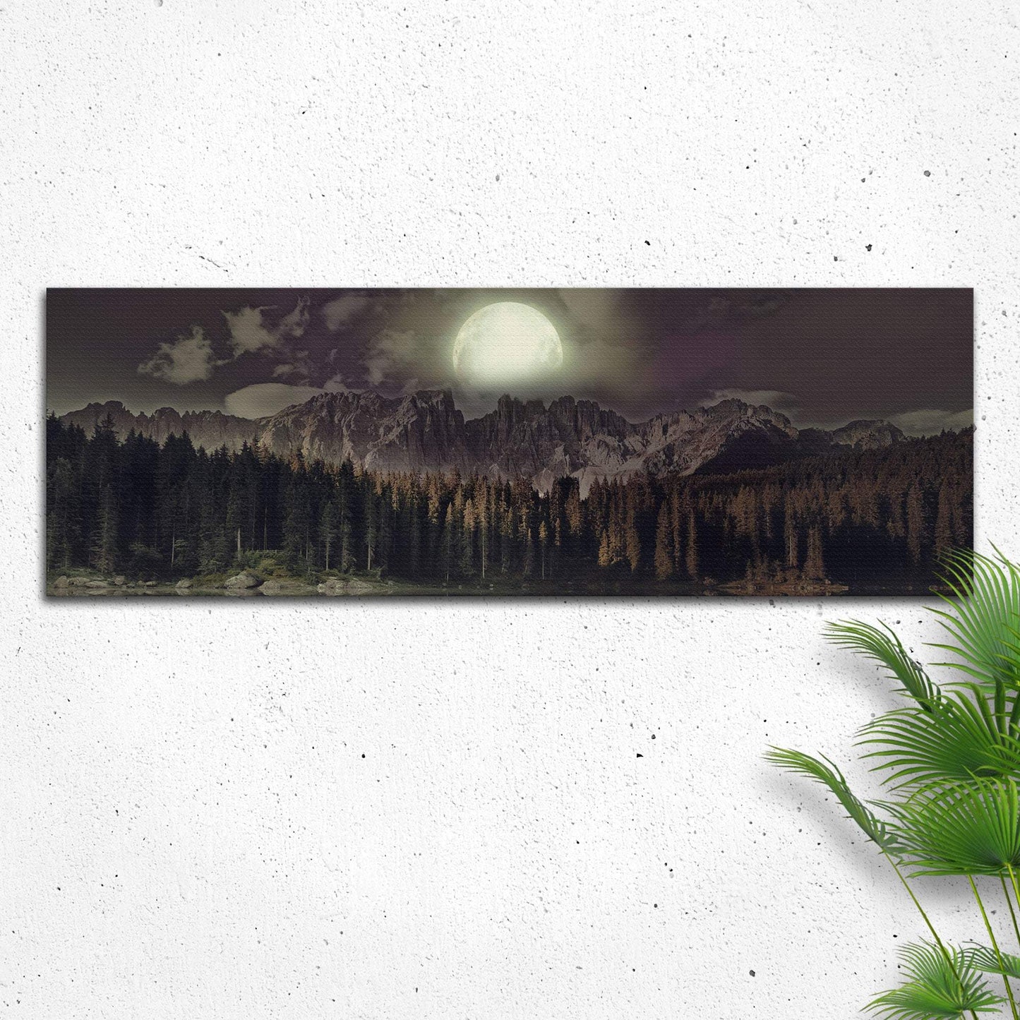 Full Moon Setting Canvas Wall Art - Tailored Canvases - Flyclothing LLC