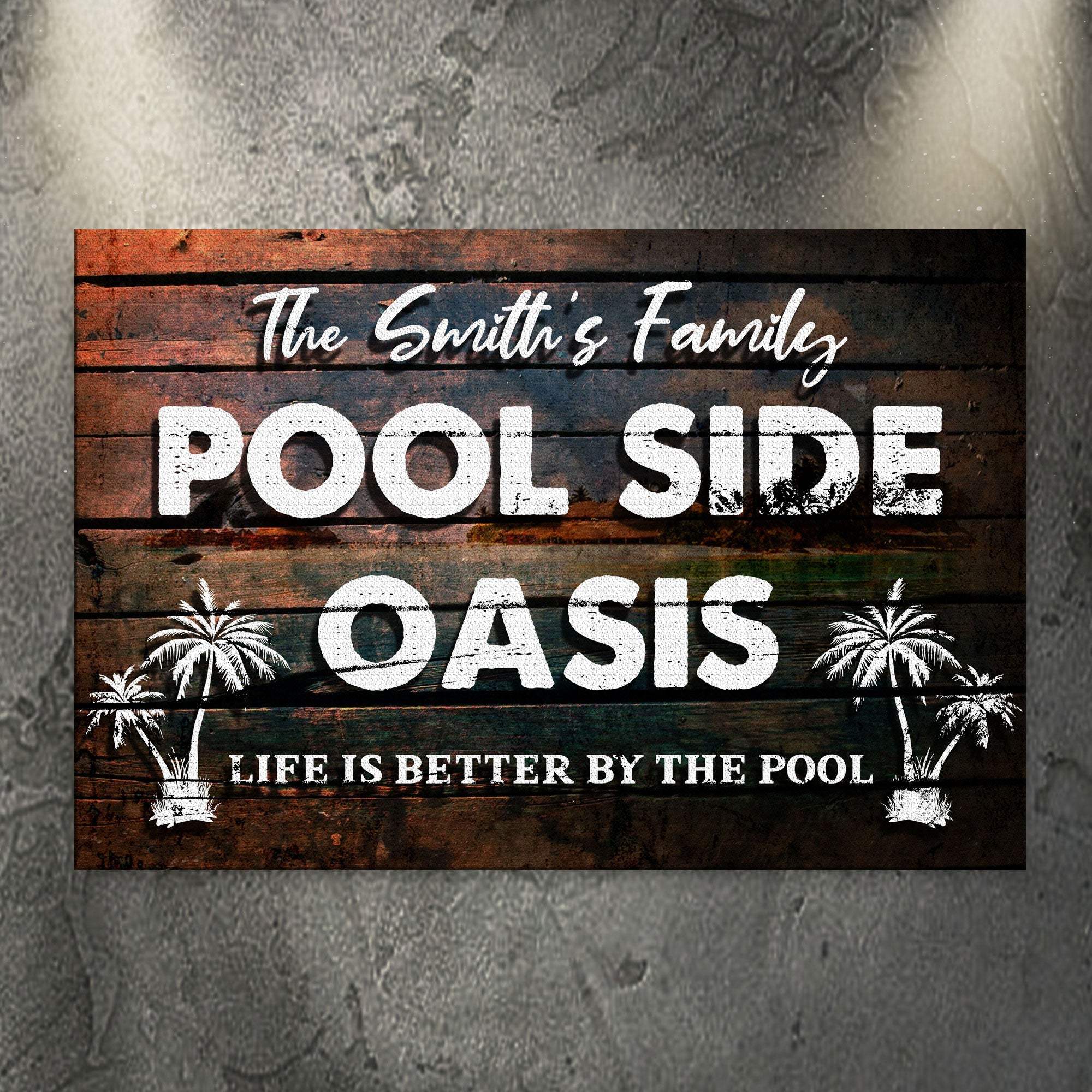 Poolside Oasis Sign - Tailored Canvases - Flyclothing LLC