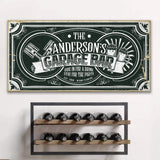 Garage Bar Victorian Vintage Sign - Tailored Canvases - Flyclothing LLC