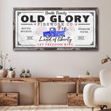 Old Glory Firework Co Let Freedom Ring Sign - Tailored Canvases - Flyclothing LLC