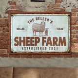 Sheep Farm Sign III - Tailored Canvases - Flyclothing LLC