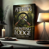 Family Hunting Lodge Sign - Tailored Canvases - Flyclothing LLC