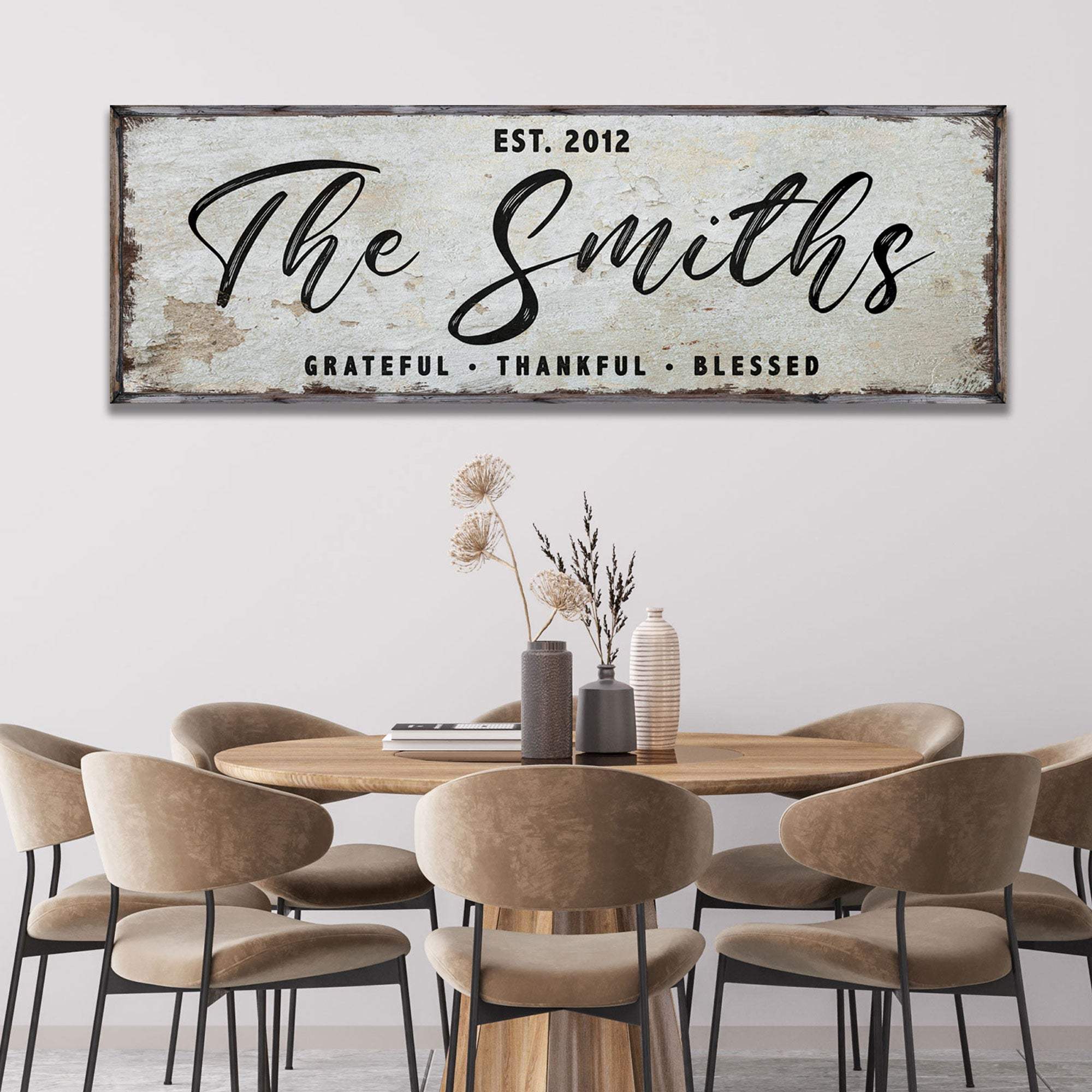 Thanksgiving Family Sign II - Tailored Canvases - Flyclothing LLC