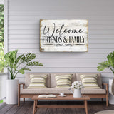 Welcome Friends & Family Sign - Tailored Canvases - Flyclothing LLC