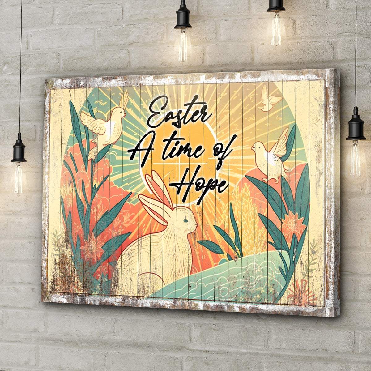 Easter A Time Of Hope Sign - Tailored Canvases - Flyclothing LLC