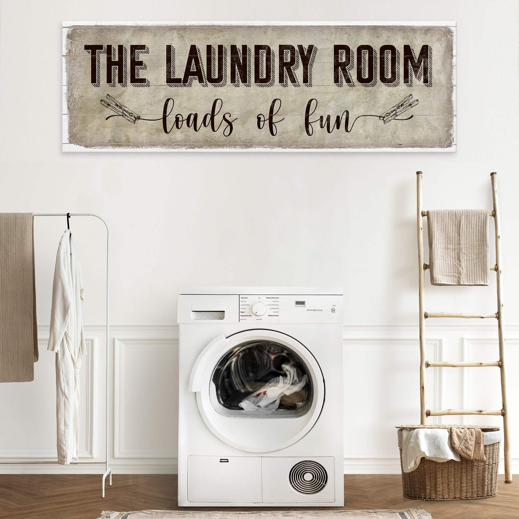 Loads of Fun The Laundry Room Sign - Tailored Canvases - Flyclothing LLC