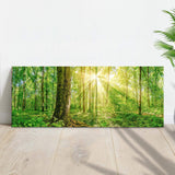 Golden Rays Into The Forest Canvas Wall Art - Tailored Canvases - Flyclothing LLC