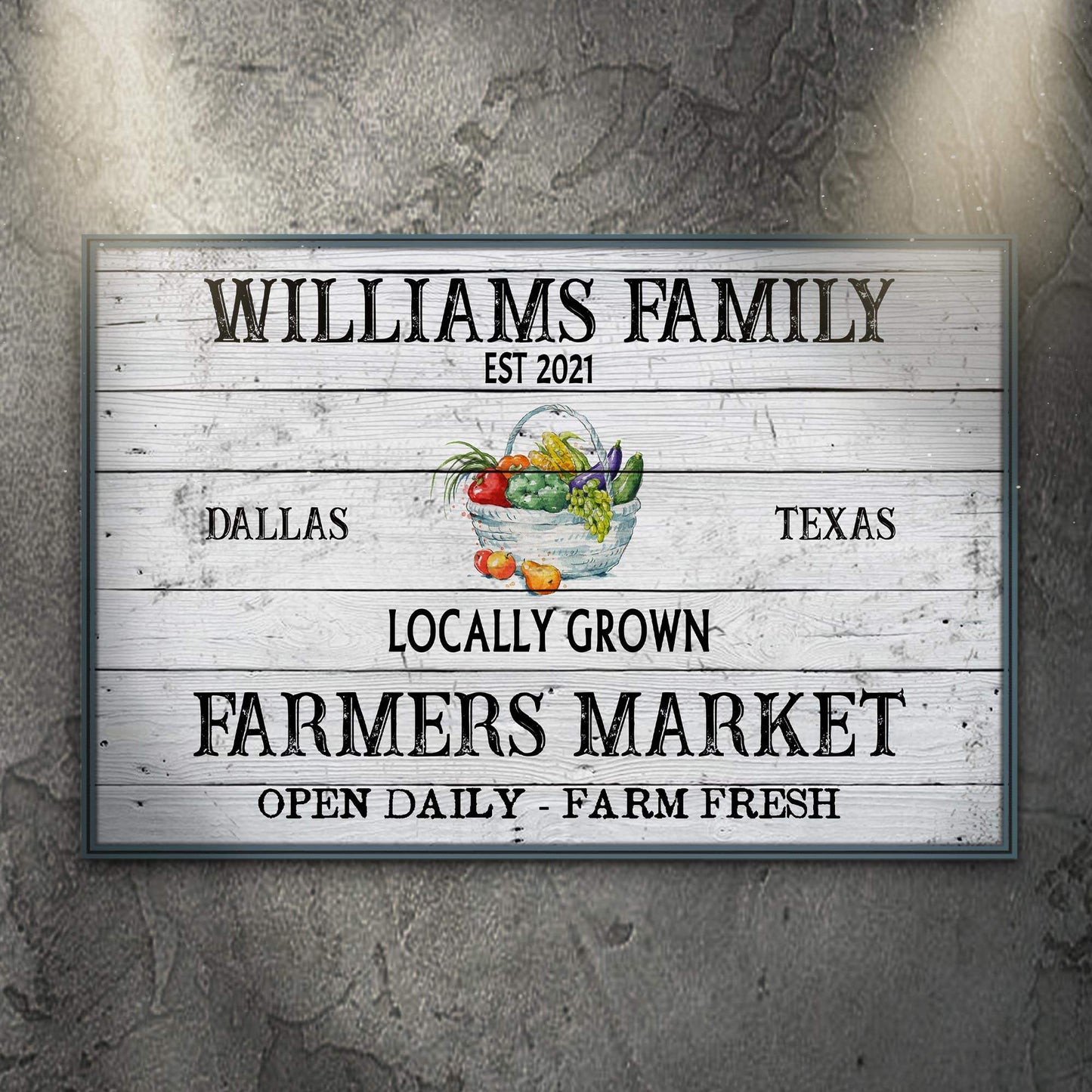 Farmers Market Sign II - Tailored Canvases - Flyclothing LLC