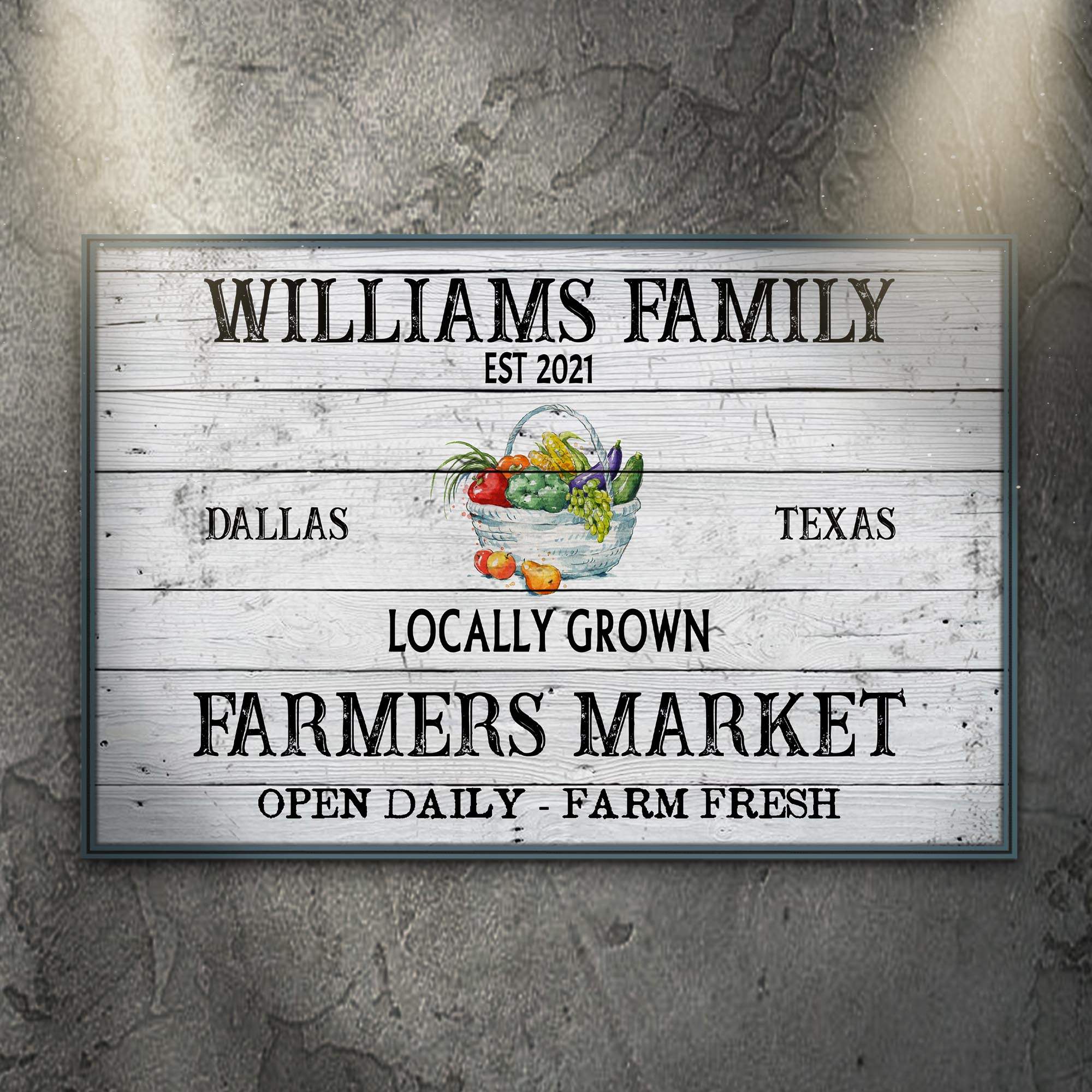 Farmers Market Sign II - Tailored Canvases - Flyclothing LLC