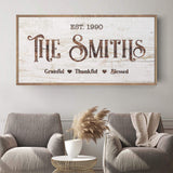 Thanksgiving Family Sign - Tailored Canvases - Flyclothing LLC
