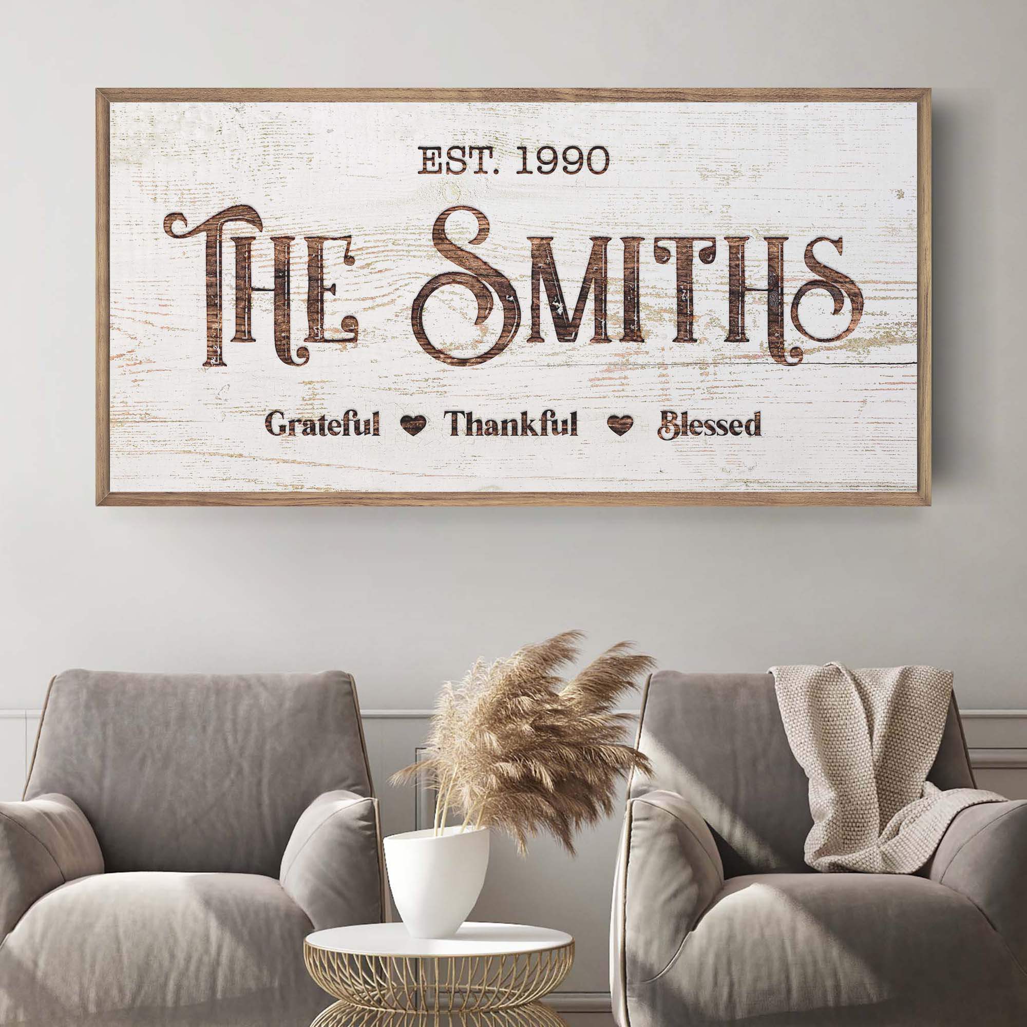 Thanksgiving Family Sign - Tailored Canvases - Flyclothing LLC