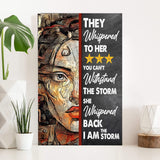 I Am The Storm Sign IV - Tailored Canvases - Flyclothing LLC