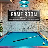 Game Room Dark Wood Sign - Tailored Canvases - Flyclothing LLC