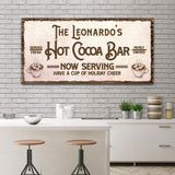 Have A Cup Of Holiday Cheer Hot Cocoa Bar Sign - Tailored Canvases - Flyclothing LLC