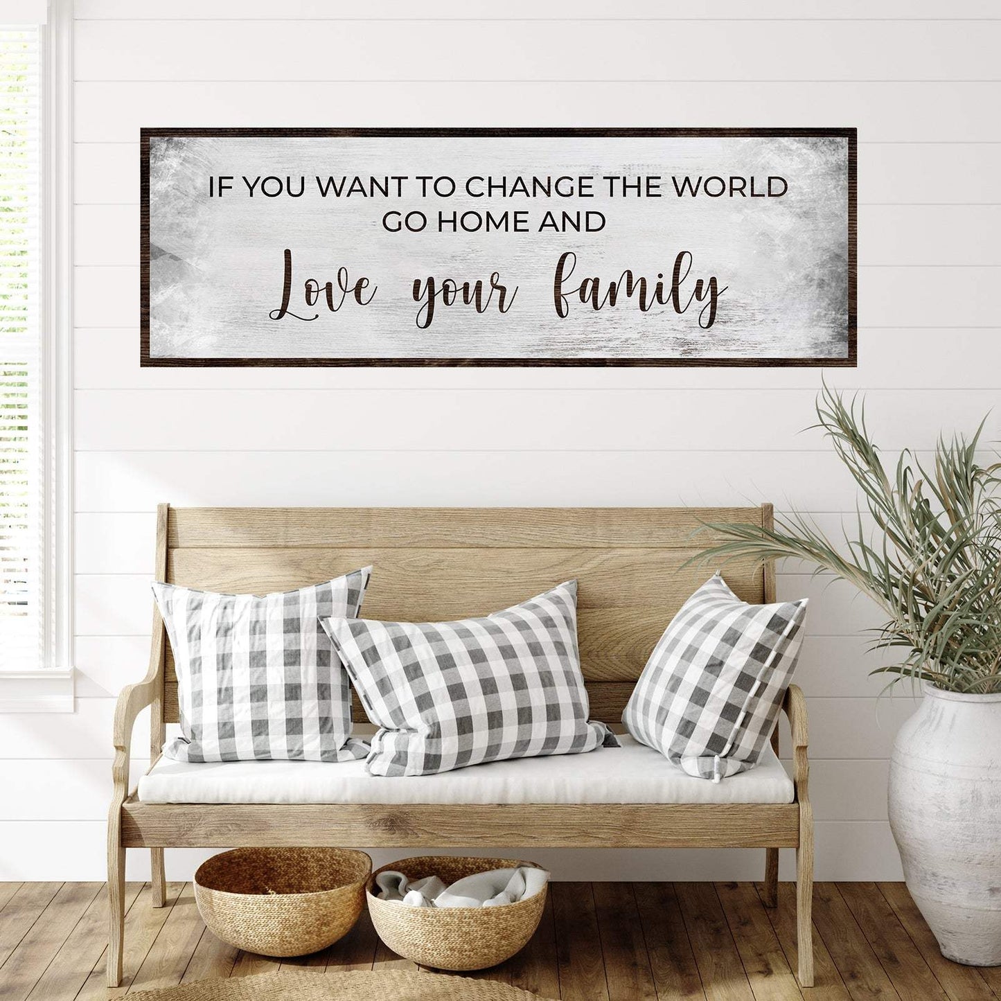 Go Home And Love Your Family Sign III - Tailored Canvases - Flyclothing LLC