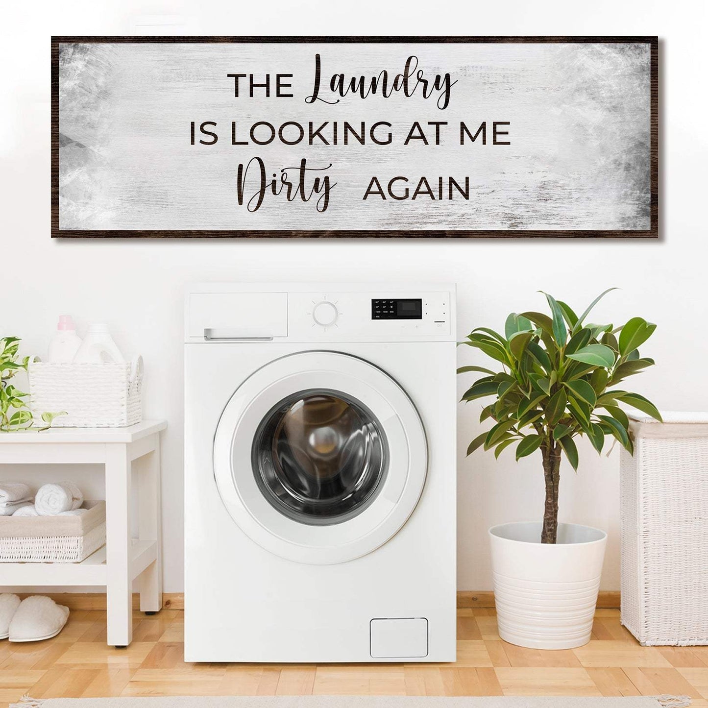 Dirty Laundry Sign II - Tailored Canvases - Flyclothing LLC