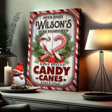 Olde Fashioned Hand Rolled Candy Canes Sign - Tailored Canvases - Flyclothing LLC