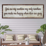 You Are My Sunshine Sign III - Tailored Canvases - Flyclothing LLC