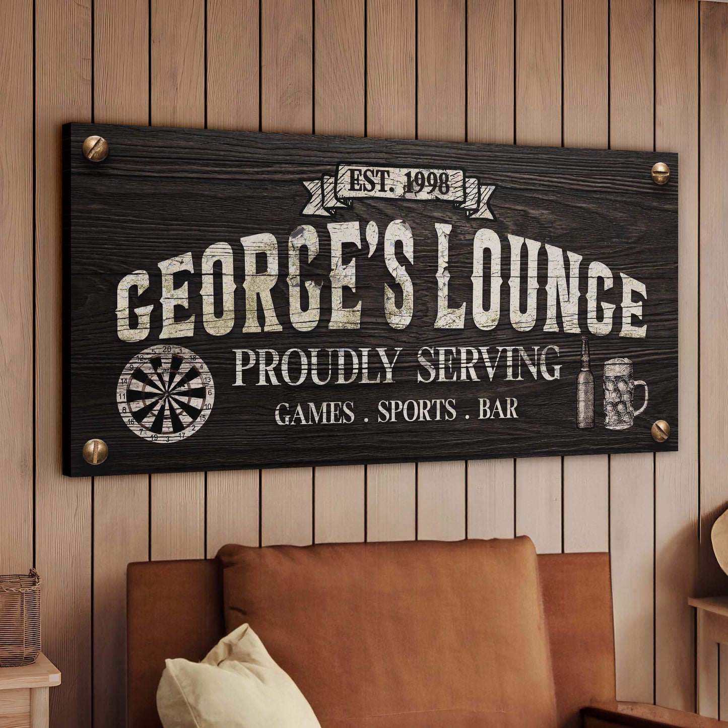 Proudly Serving Lounge Sign - Tailored Canvases - Flyclothing LLC