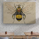 Vintage Queen Bee Canvas Wall Art - Tailored Canvases - Flyclothing LLC