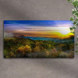 Foggy Mountain At Sunrise Canvas Wall Art - Tailored Canvases - Flyclothing LLC