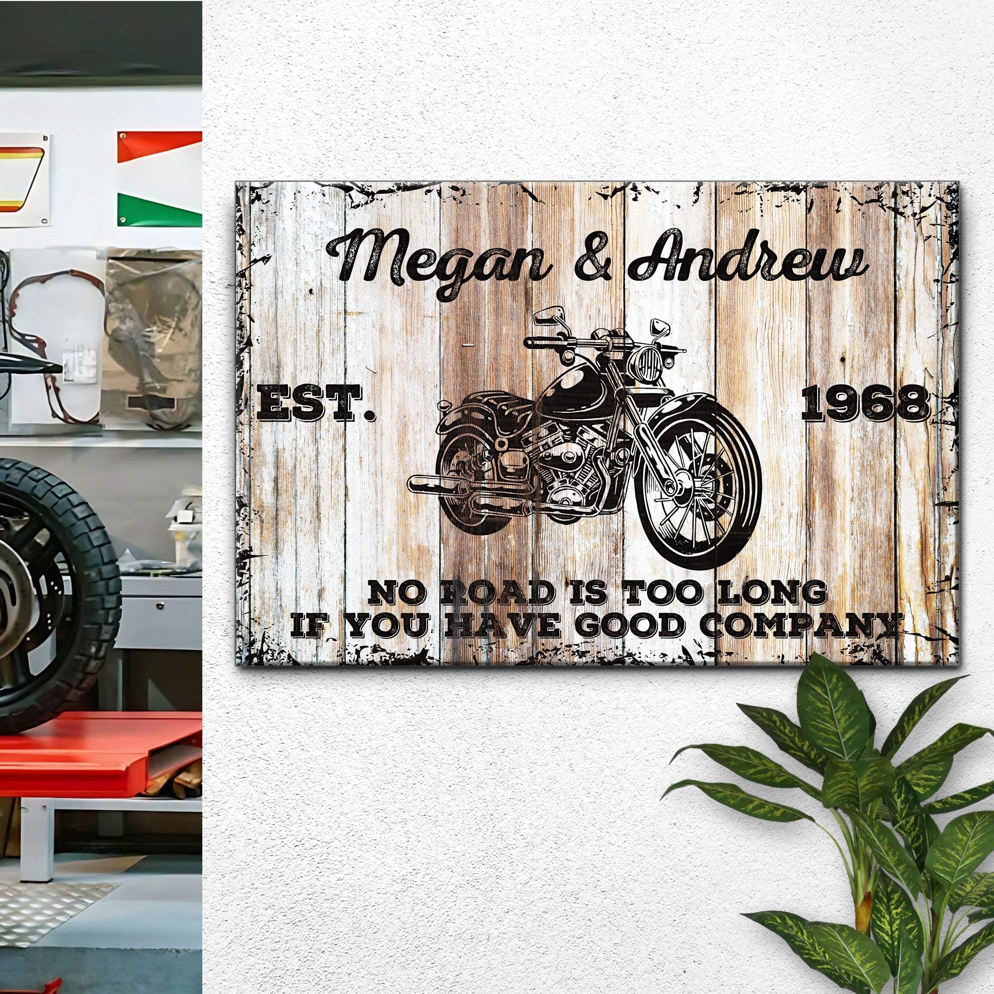 Motorcycle Wood Sign - Tailored Canvases - Flyclothing LLC